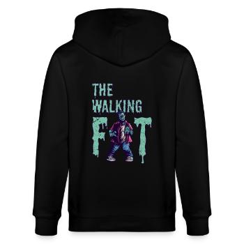 Dicker Zombie - Stanley/Stella Unisex Bio-Kapuzenjacke CULTIVATOR  - Schwarz - Hinten - Anna (173cm)