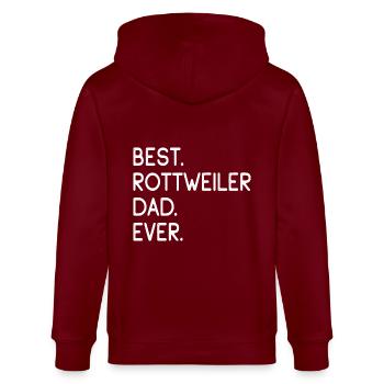 Rottweiler - Veste à capuche bio CULTIVATOR Stanley/Stella Unisexe - bordeaux - Dos - Anna (173cm)