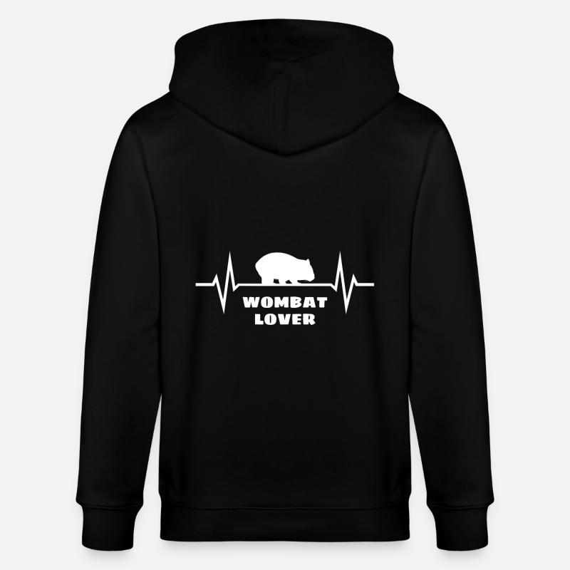 Wombat EKG - Stanley/Stella Unisex Bio-Kapuzenjacke CULTIVATOR  - Schwarz