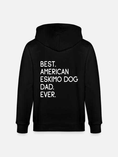 American Eskimo Dog - Stanley/Stella CULTIVATOR Unisex Organic Hooded Jacket - black