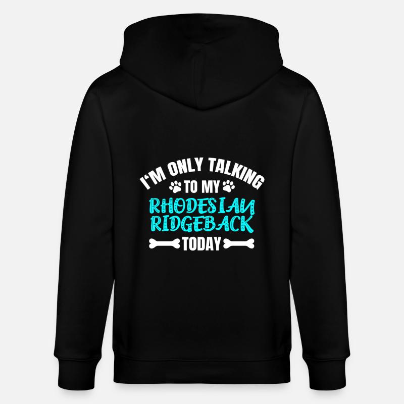 Rhodésian Ridgeback - Veste à capuche bio CULTIVATOR Stanley/Stella Unisexe - noir