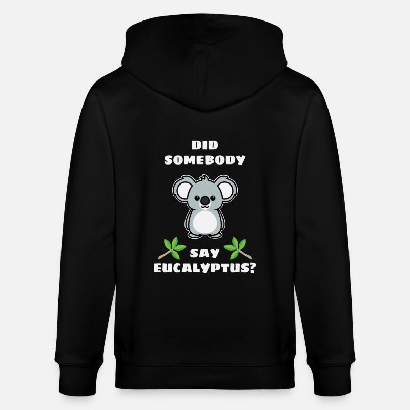 Koala - Stanley/Stella Unisex Bio-Kapuzenjacke CULTIVATOR  - Schwarz