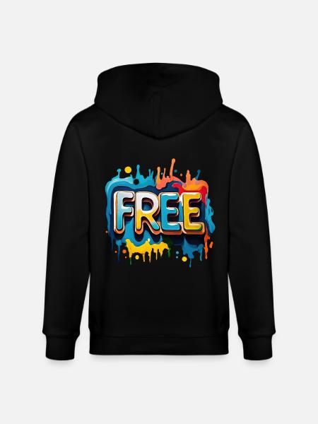 Freei, Frei, Freiheit - Stanley/Stella Unisex Bio-Kapuzenjacke CULTIVATOR  - Schwarz