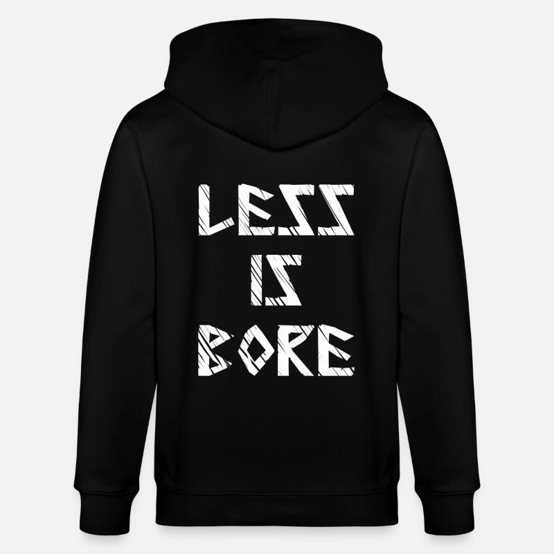 Less is bore - Stanley/Stella Unisex Bio-Kapuzenjacke CULTIVATOR  - Schwarz