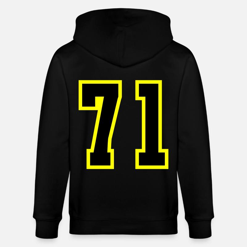 Maillot à 71 numéros - Veste à capuche bio CULTIVATOR Stanley/Stella Unisexe - noir