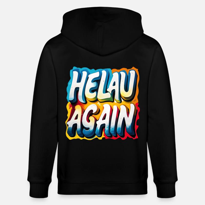 Helau Again Carnaval Carnaval - Veste à capuche bio CULTIVATOR Stanley/Stella Unisexe - noir