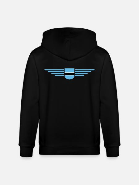 Botswana T-Shirt for Fans - Stanley/Stella CULTIVATOR  Unisex Organic Hooded Jacket - black