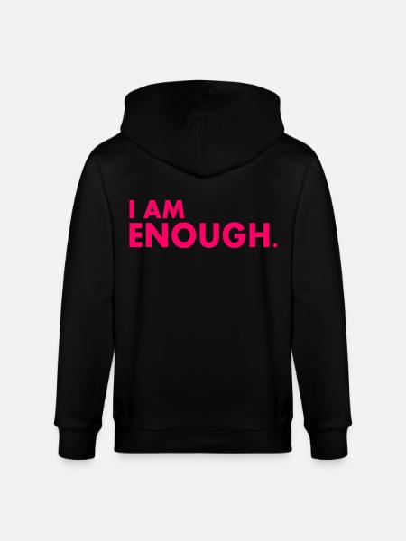 I am enough - Veste à capuche bio CULTIVATOR Stanley/Stella Unisexe - noir