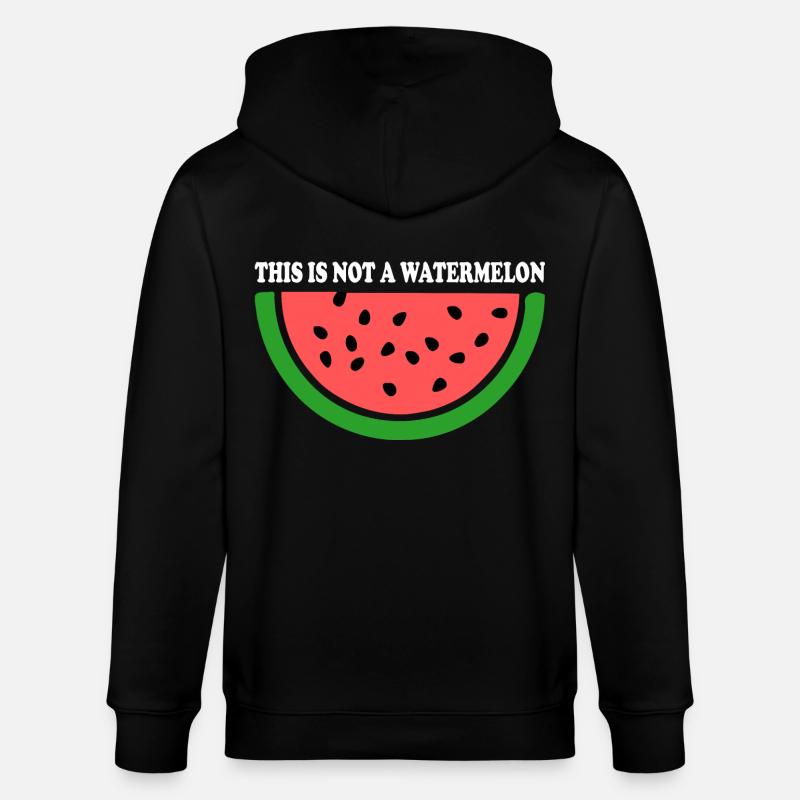 Pastèque - Veste à capuche bio CULTIVATOR Stanley/Stella Unisexe - noir