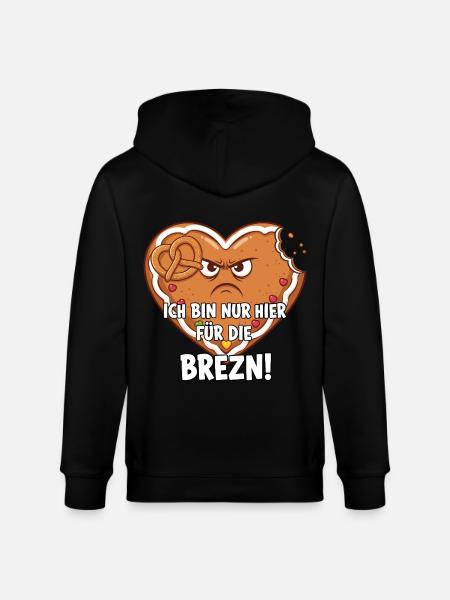 Pretzel Lover - Stanley/Stella CULTIVATOR Unisex Organic Hooded Jacket - black