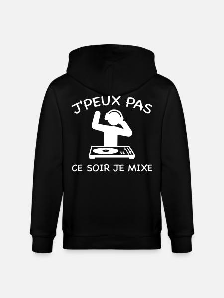 I can't mix - DJ - Stanley/Stella CULTIVATOR Unisex Organic Hooded Jacket - black