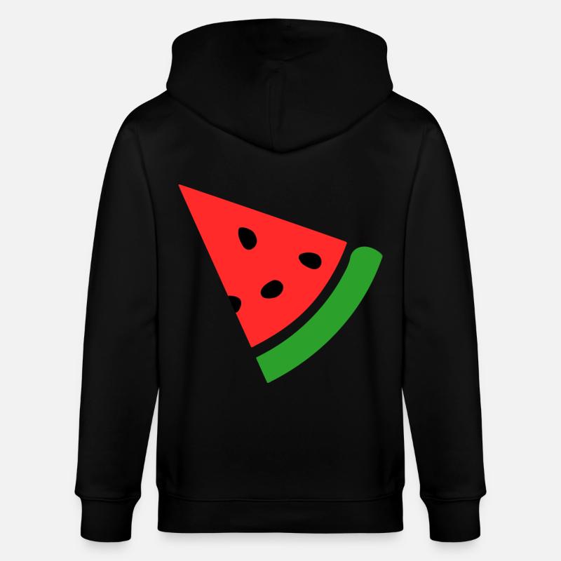 Melon pastèque - Veste à capuche bio CULTIVATOR Stanley/Stella Unisexe - noir