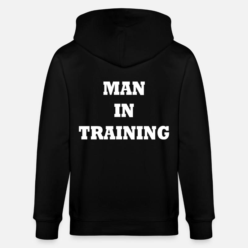 Man in Training - Veste à capuche bio CULTIVATOR Stanley/Stella Unisexe - noir