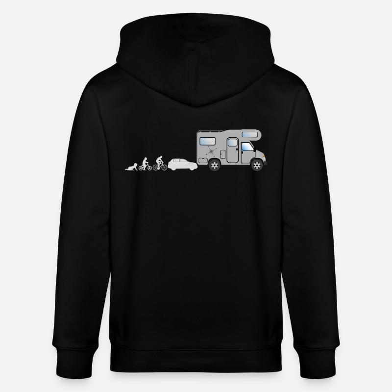 Evolution Camper - Stanley/Stella Unisex Bio-Kapuzenjacke CULTIVATOR  - Schwarz