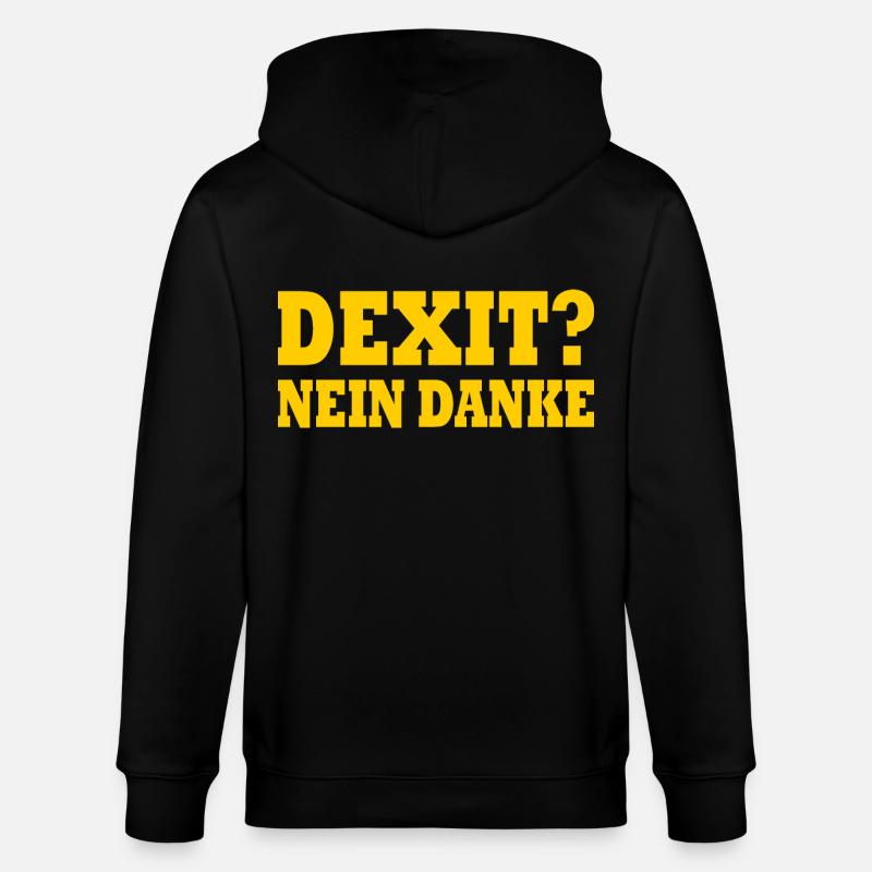Dexit non merci - Veste à capuche bio CULTIVATOR Stanley/Stella Unisexe - noir