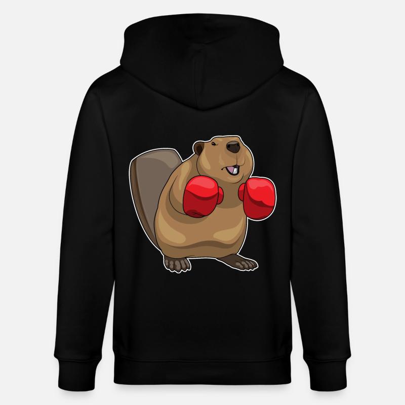Biber Boxer Boxhandschuhe - Stanley/Stella Unisex Bio-Kapuzenjacke CULTIVATOR  - Schwarz