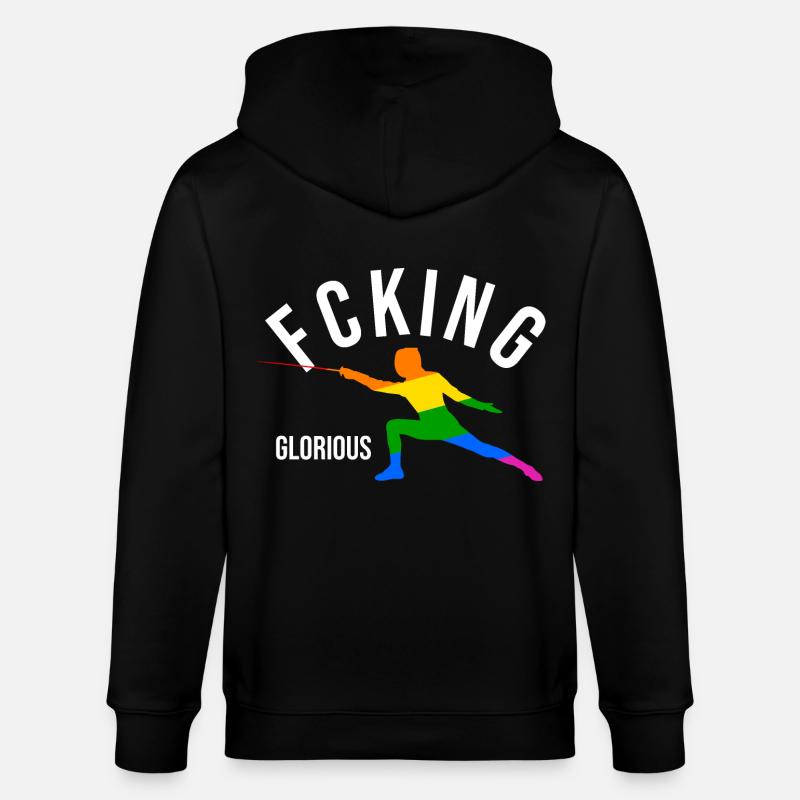 Fcking Glorious Fechter - Stanley/Stella Unisex Bio-Kapuzenjacke CULTIVATOR  - Schwarz
