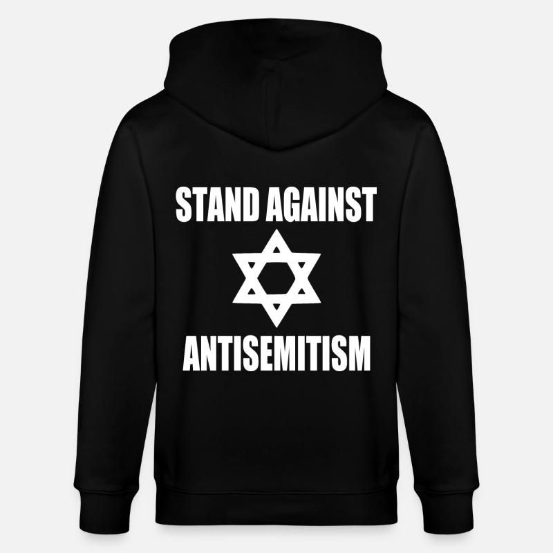 stand against antisemitism - Veste à capuche bio CULTIVATOR Stanley/Stella Unisexe - noir