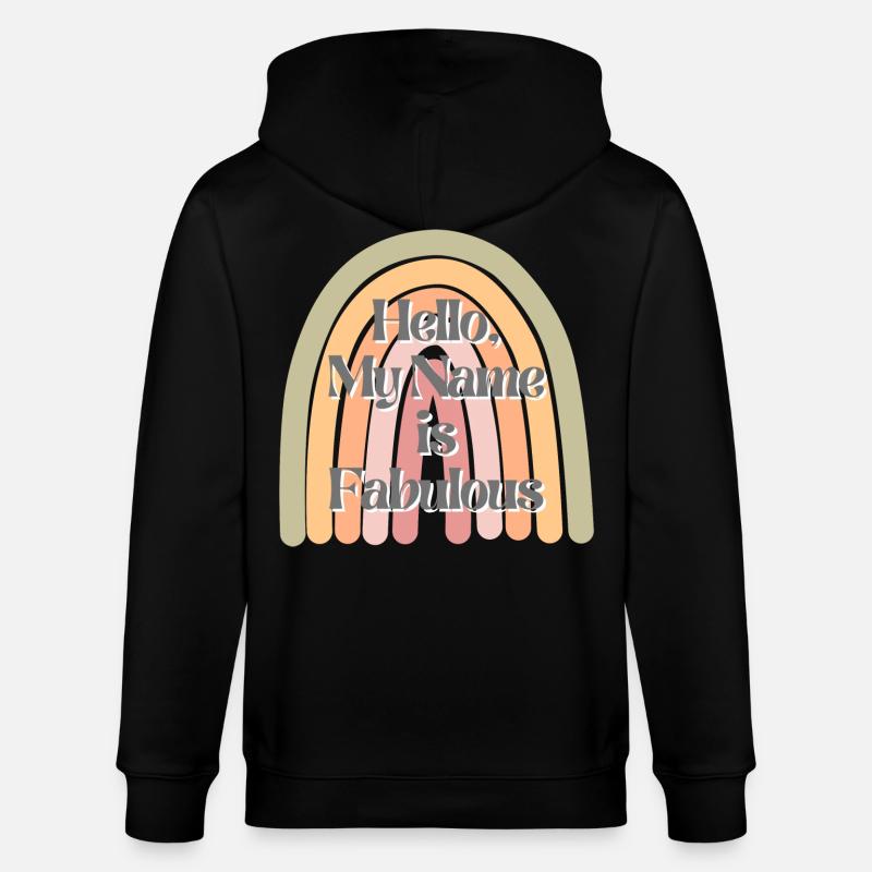 Mon nom est fabuleux - Veste à capuche bio CULTIVATOR Stanley/Stella Unisexe - noir