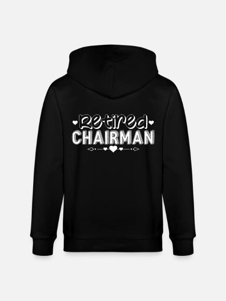 Chairman Retired Chairman - Stanley/Stella CULTIVATOR  Unisex Organic Hooded Jacket - black