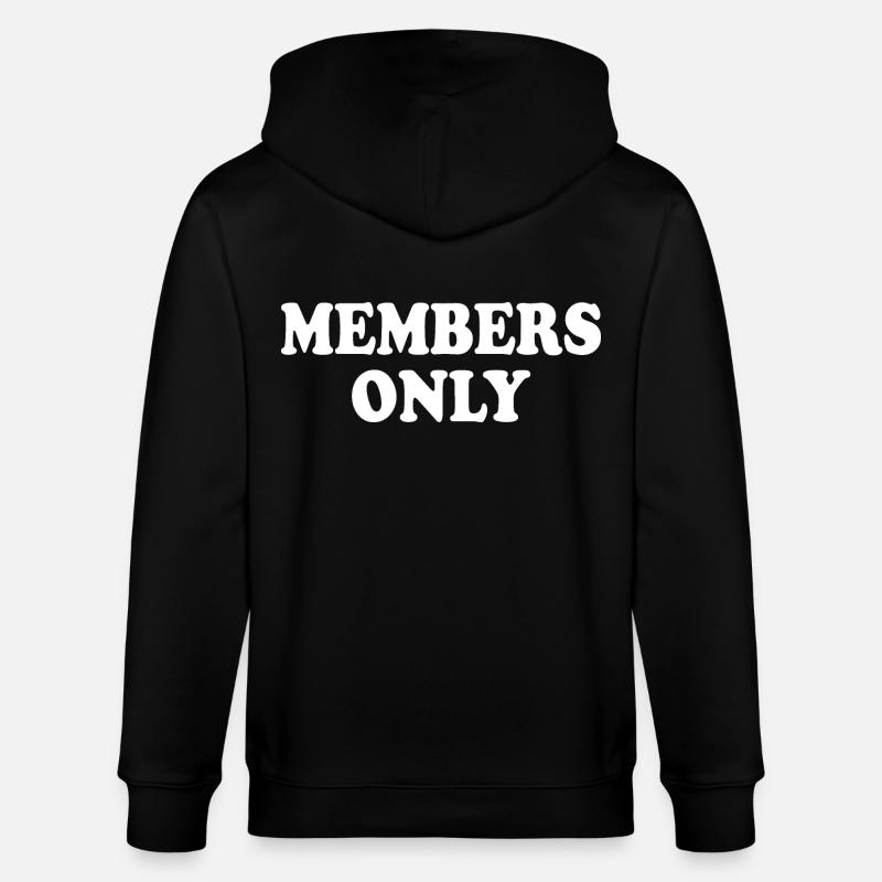members only - Stanley/Stella Unisex Bio-Kapuzenjacke CULTIVATOR  - Schwarz