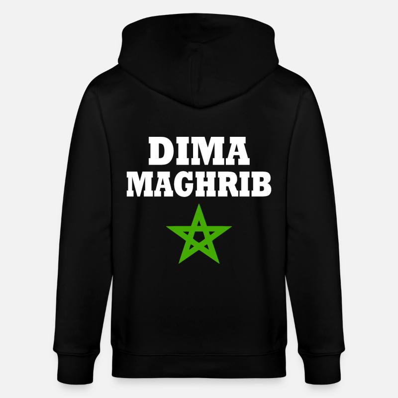 Dima maghrib - Veste à capuche bio CULTIVATOR Stanley/Stella Unisexe - noir