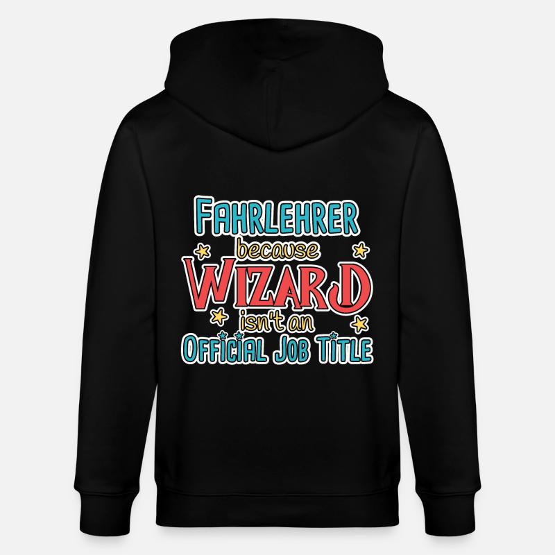 Kørelærer Wizard Køreskole - Stanley/Stella økologisk unisex-hættejakke CULTIVATOR  - sort