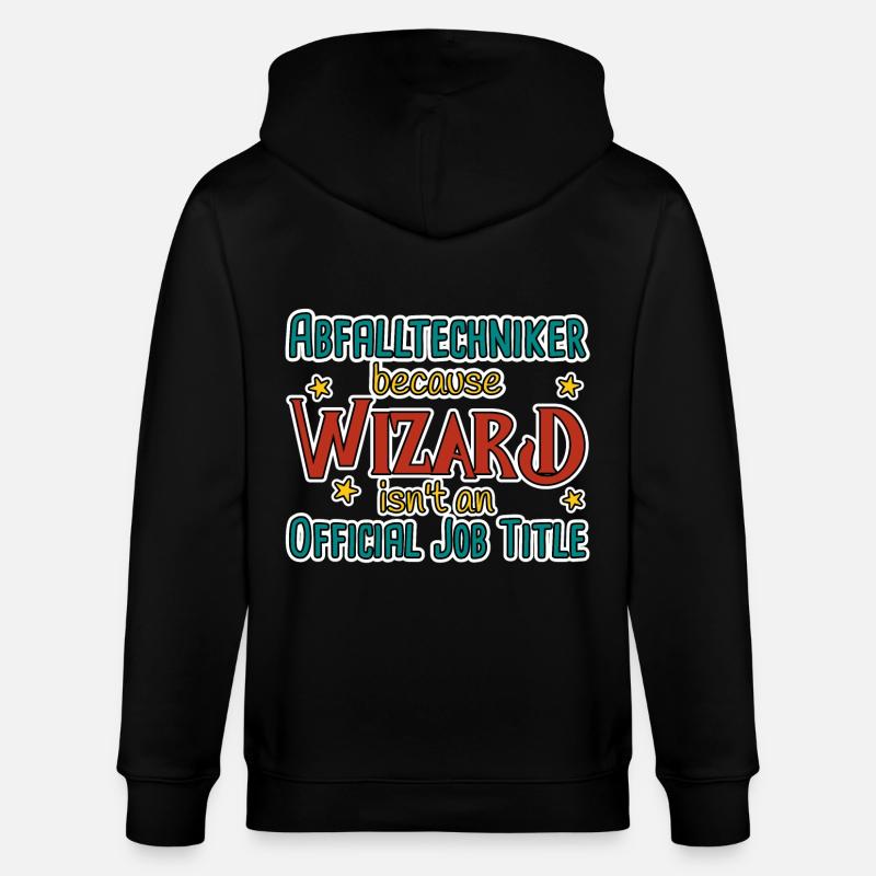 Assistant Technicien des déchets - Veste à capuche bio CULTIVATOR Stanley/Stella Unisexe - noir