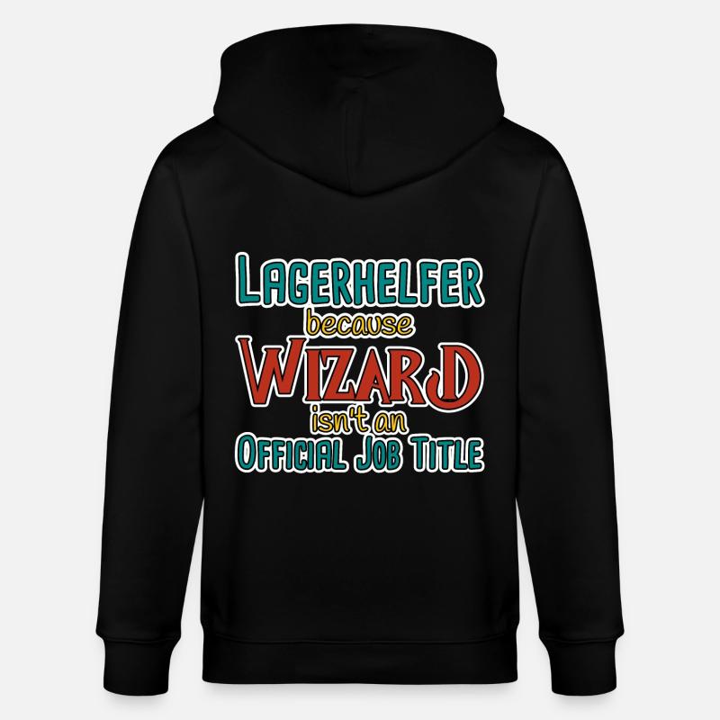 Lagerhelfer Wizard - Stanley/Stella Unisex Bio-Kapuzenjacke CULTIVATOR  - Schwarz