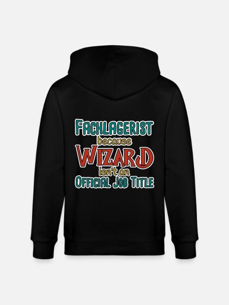 Warehouse clerk Wizard - Stanley/Stella CULTIVATOR Unisex Organic Hooded Jacket - black
