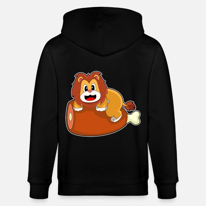 Löwe Fleisch - Stanley/Stella Unisex Bio-Kapuzenjacke CULTIVATOR  - Schwarz