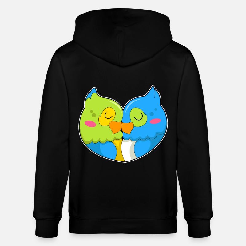 Amour de perroquet - Veste à capuche bio CULTIVATOR Stanley/Stella Unisexe - noir