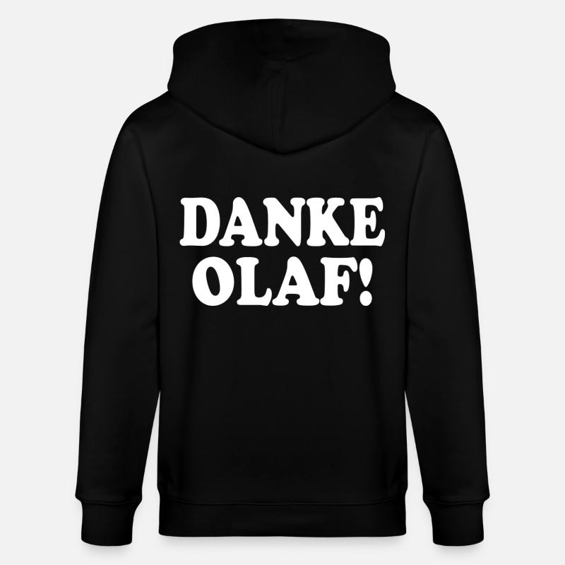 Danke olaf - Stanley/Stella Unisex Bio-Kapuzenjacke CULTIVATOR  - Schwarz