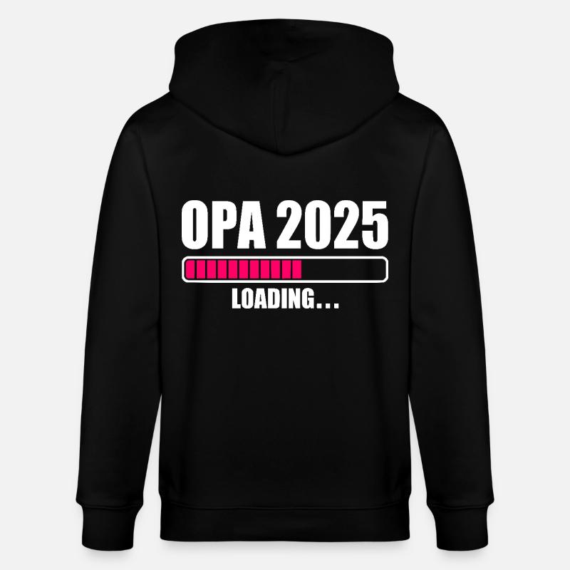 Opa 2025 - Stanley/Stella Unisex Bio-Kapuzenjacke CULTIVATOR  - Schwarz