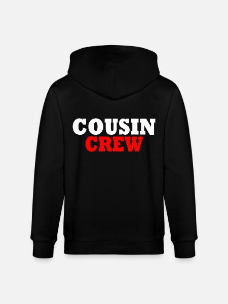 Cousin crew - Stanley/Stella CULTIVATOR  Unisex Organic Hooded Jacket - black