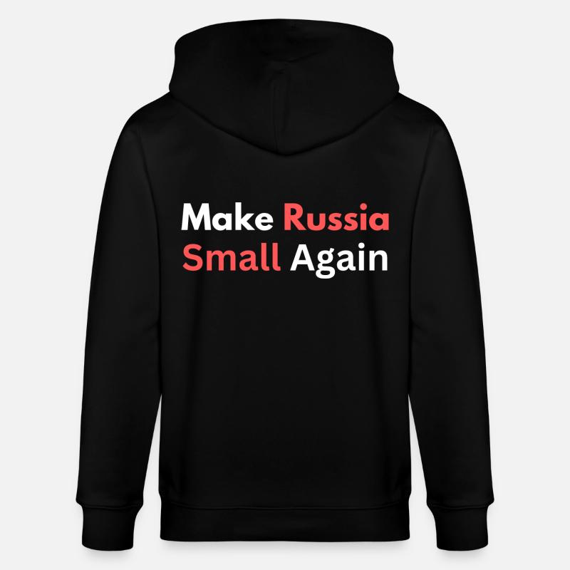 Make Russia Small Again - Veste à capuche bio CULTIVATOR Stanley/Stella Unisexe - noir