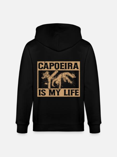 Capoeira is my Life - Stanley/Stella CULTIVATOR  Unisex Organic Hooded Jacket - black