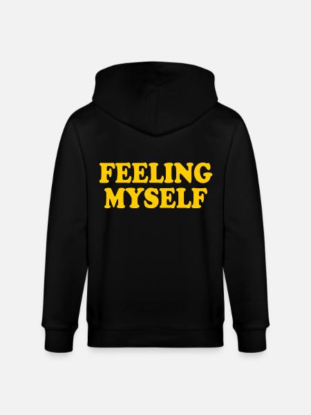 feeling myself - Stanley/Stella Unisex Bio-Kapuzenjacke CULTIVATOR  - Schwarz