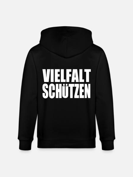 vielfalt schützen - Stanley/Stella Unisex Bio-Kapuzenjacke CULTIVATOR  - Schwarz
