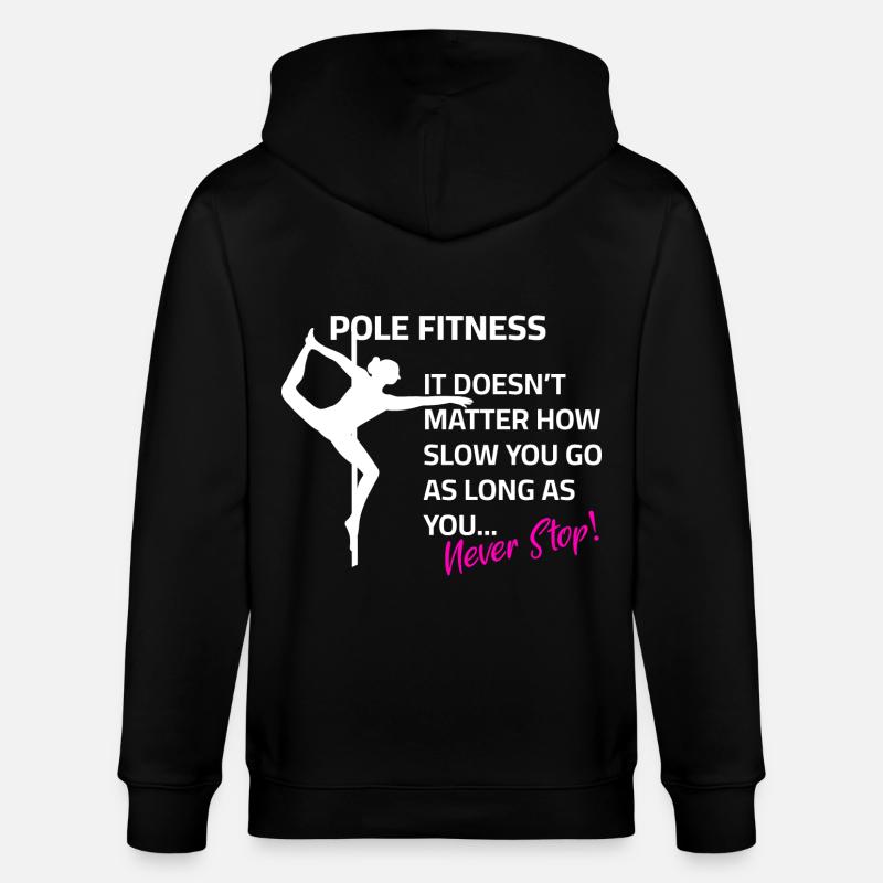 Pole dance Spruch Training Motivation - Stanley/Stella Unisex Bio-Kapuzenjacke CULTIVATOR  - Schwarz
