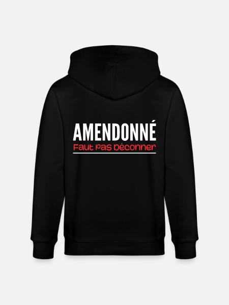 Amended, don't mess around - Stanley/Stella CULTIVATOR Unisex Organic Hooded Jacket - black