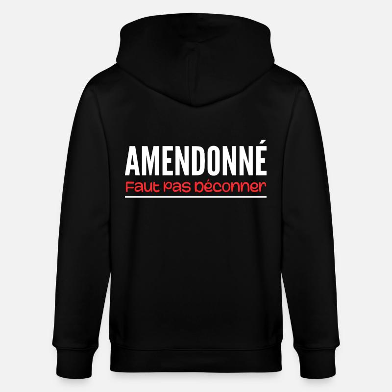 Amended, don't mess around - Stanley/Stella CULTIVATOR  Unisex Organic Hooded Jacket - black