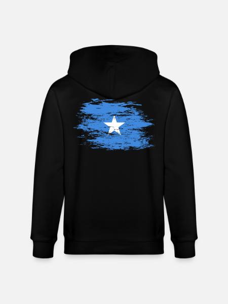 Drapeau de la Somalie utilisé - Veste à capuche bio CULTIVATOR Stanley/Stella Unisexe - noir