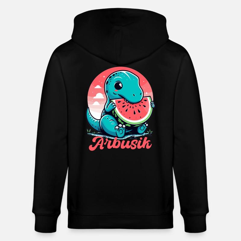 Mignon T-Rex Pastèque Arbusik Cadeau - Veste à capuche bio CULTIVATOR Stanley/Stella Unisexe - noir