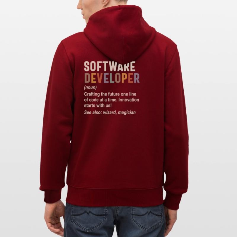 Software Developer - Crafting the Future with Code Stanley/Stella CULTIVATOR  Unisex Organic Hooded Jacket