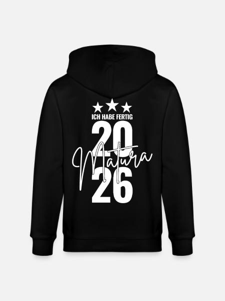 Matura 2026 I'm done - Stanley/Stella CULTIVATOR Unisex Organic Hooded Jacket - black