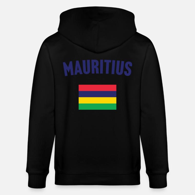 Drapeau de l’île Maurice - Veste à capuche bio CULTIVATOR Stanley/Stella Unisexe - noir