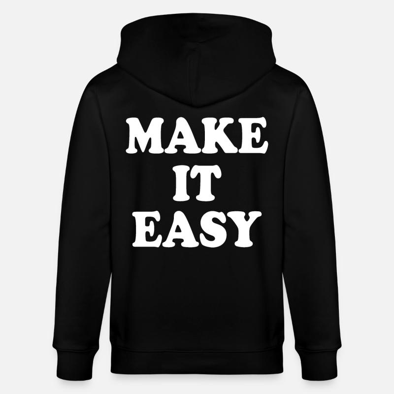 Make it easy - Veste à capuche bio CULTIVATOR Stanley/Stella Unisexe - noir
