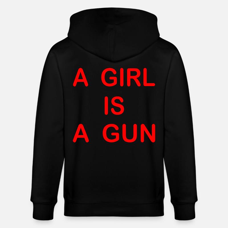 A girl is a gun - Veste à capuche bio CULTIVATOR Stanley/Stella Unisexe - noir