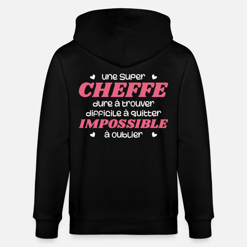 Super Cheffe - Veste à capuche bio CULTIVATOR Stanley/Stella Unisexe - noir